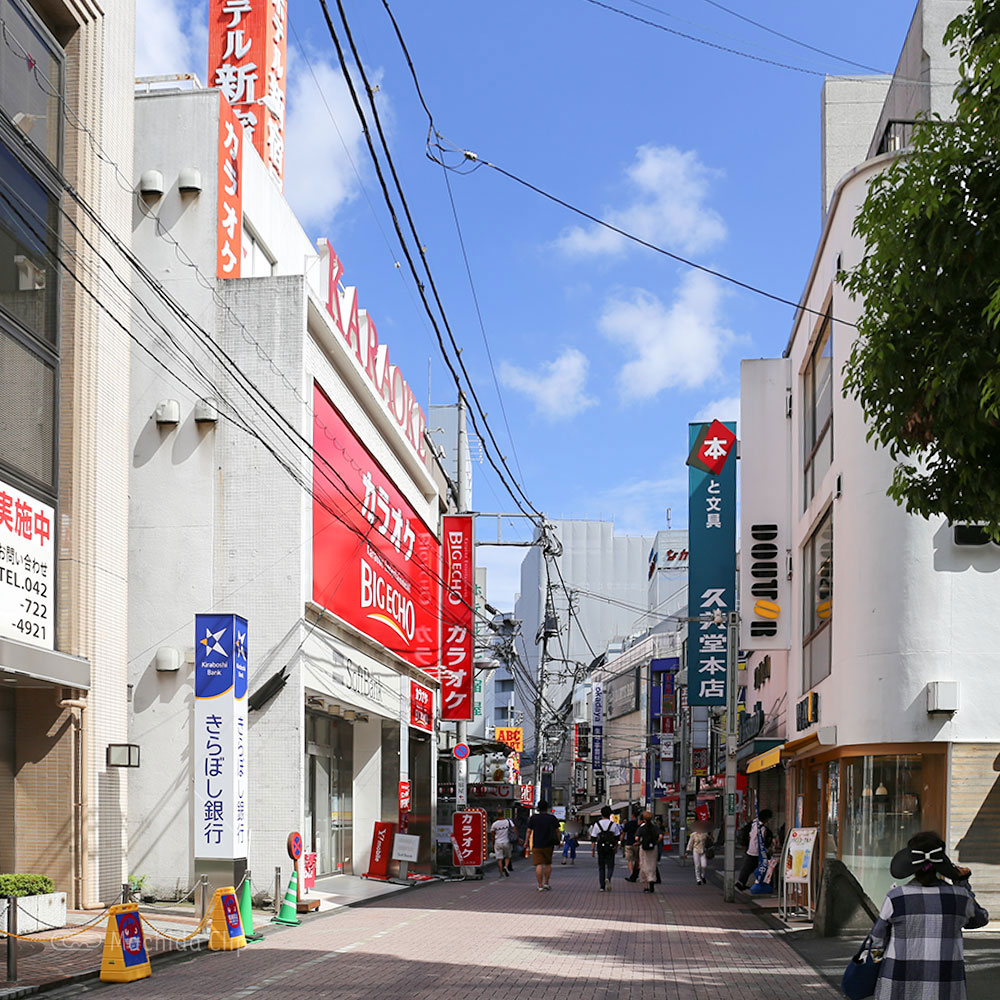 【道順案内の写真】小田急線町田駅東口近くの通り