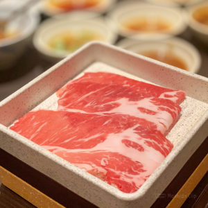 しゃぶ葉 町田店の牛肉の写真