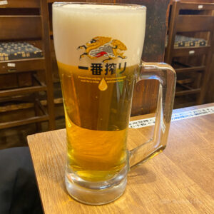 餃子販売所 町田いち五郎のビールの写真