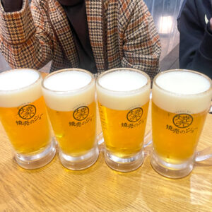 焼売のジョー町田店のビールの写真