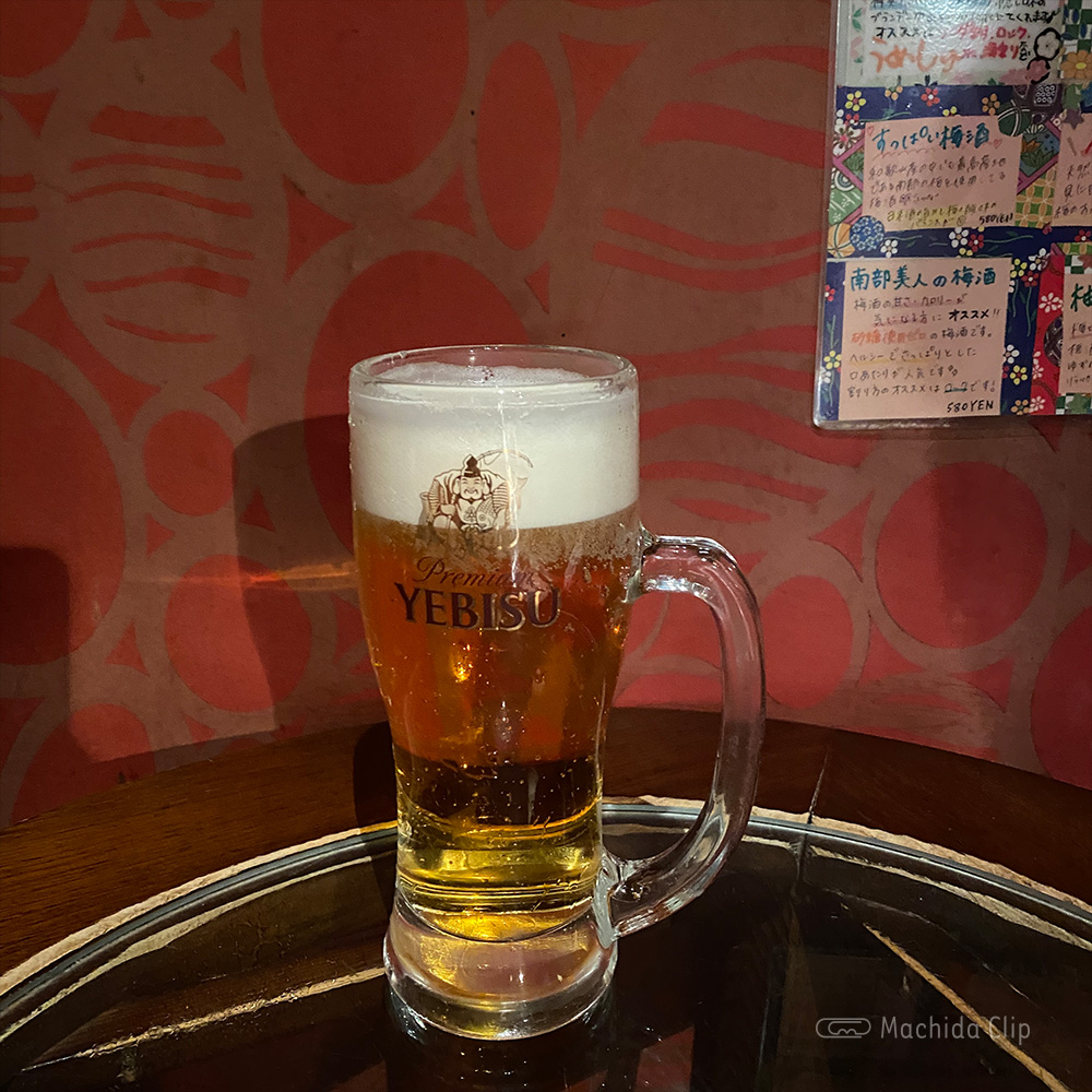 串もんDining くしべえ 町田店のビールの写真