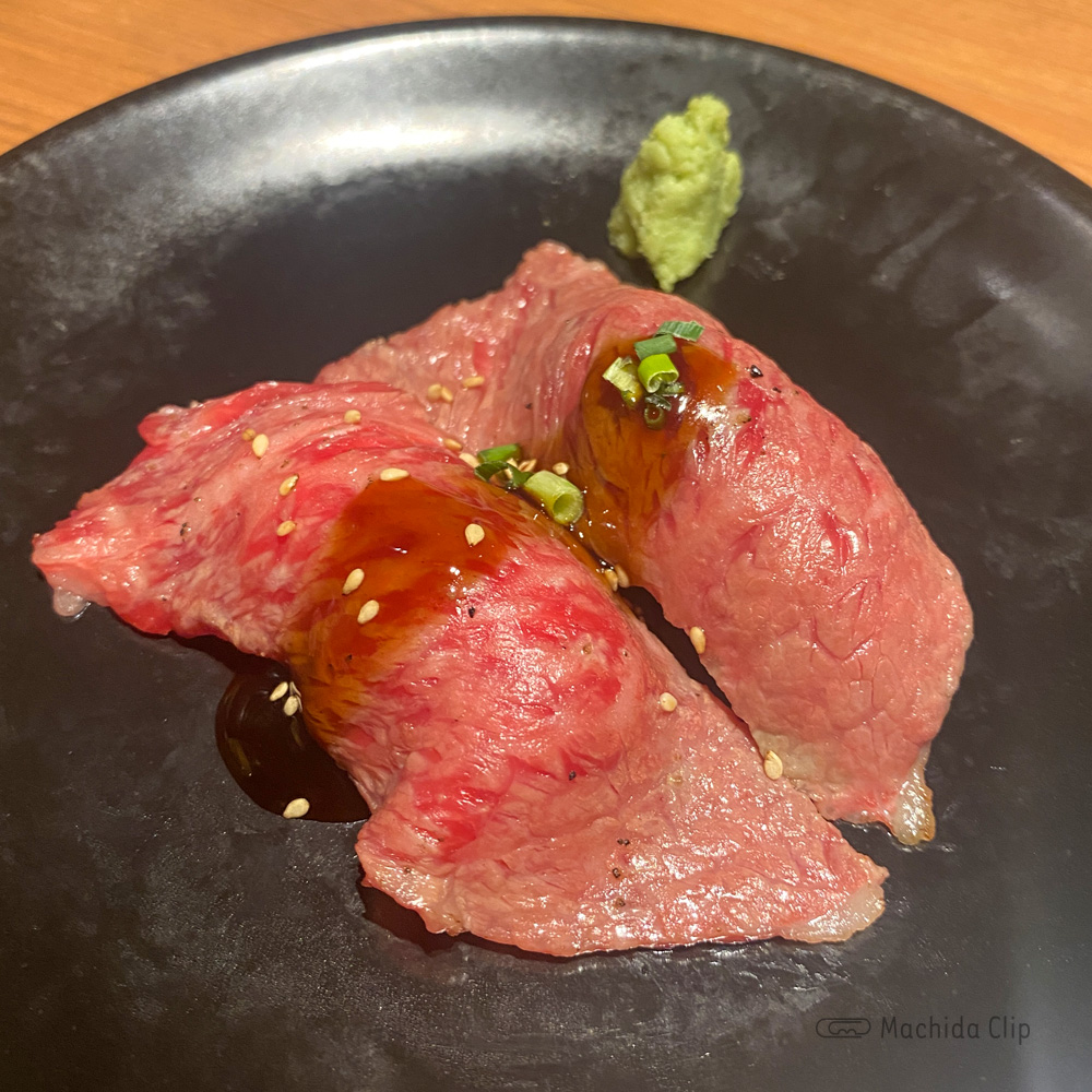 焼肉トラジ 町田店の肉寿司の写真