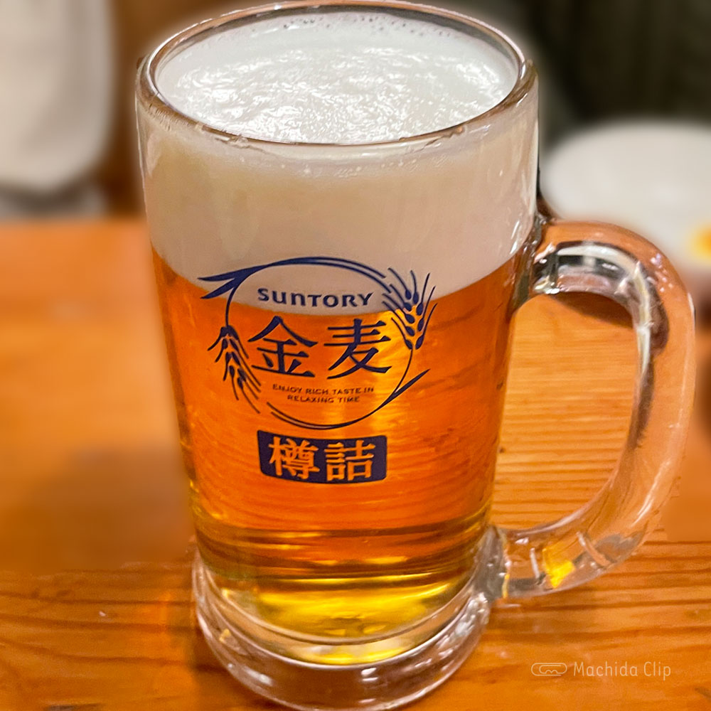 鳥貴族 町田北口店のビールの写真