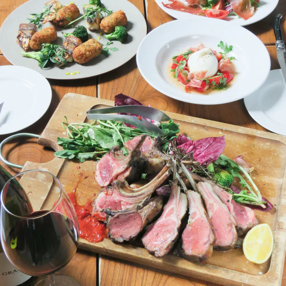 街角グラスの料理の写真