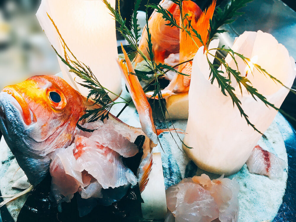 魚河岸　美舟のお刺身の写真