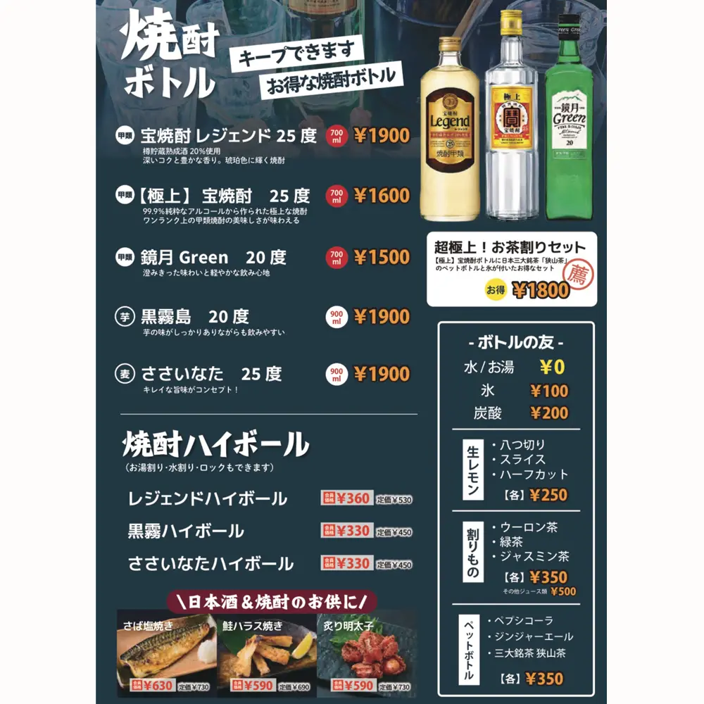 large of 居酒屋一休 町田店のメニューの写真