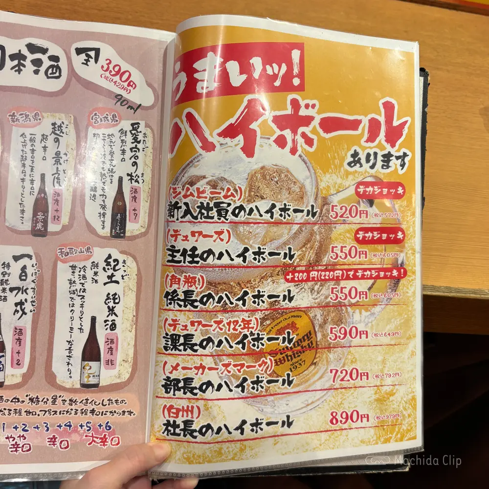 large of 町田っ子居酒屋 とととりとんのメニューの写真